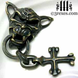 brass-gargoyle-pendant-with-cross-dark-3-rexes-jewelry.jpg