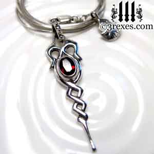 dripping-celtic-silver-necklace-garnet-january-birthstone-jewelry-by-3-rexes-jewelry