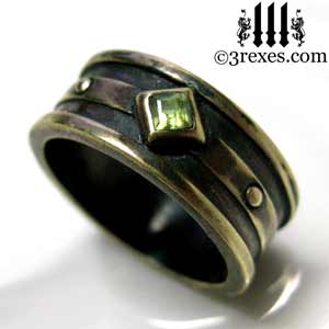Mens Peridot Necklace Wallpaper Gallerychitrak Org Moorish Gothic 1 Stone Wedding Ring With Antiqued Br
