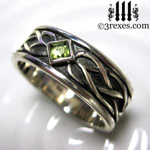 soul-love-anam-gra-mens-silver-celtic-wedding-ring-green-peridot-stone-3 soul-love-anam-gra-mens-silver-celtic-wedding-ring-green-peridot-stone-3