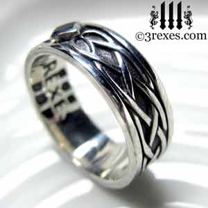 Celtic Knot Silver Soul Ring 925 Sterling Soul Love Celtic Wedding Ring 925 Sterling Silver